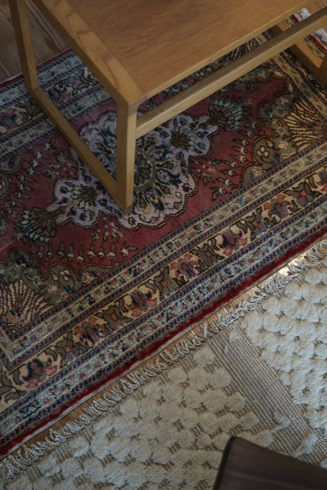 Türkiye Old Kayseri Floral Pink , Beige Doorsize 1960年代 105 × 64 cm No.TR25354
