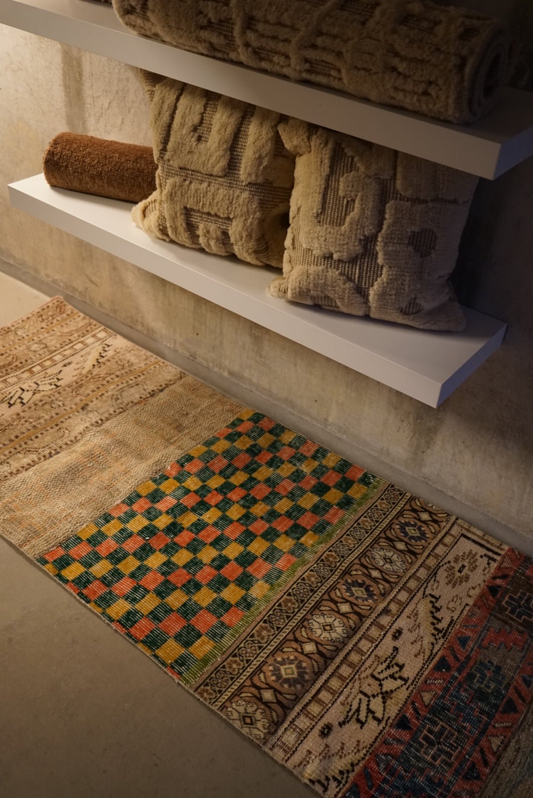 Türkiye Old Isparta Patchwork Runner Size 1970年代 176 × 69 cm No.TR25236