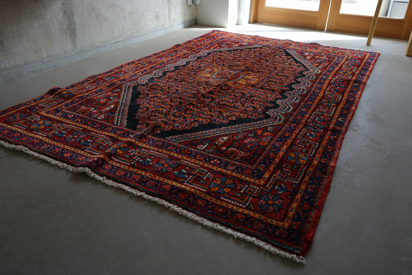 店頭販売 IRAN ANTIQUE ZANJAN 1920年代 220 × 135 cm