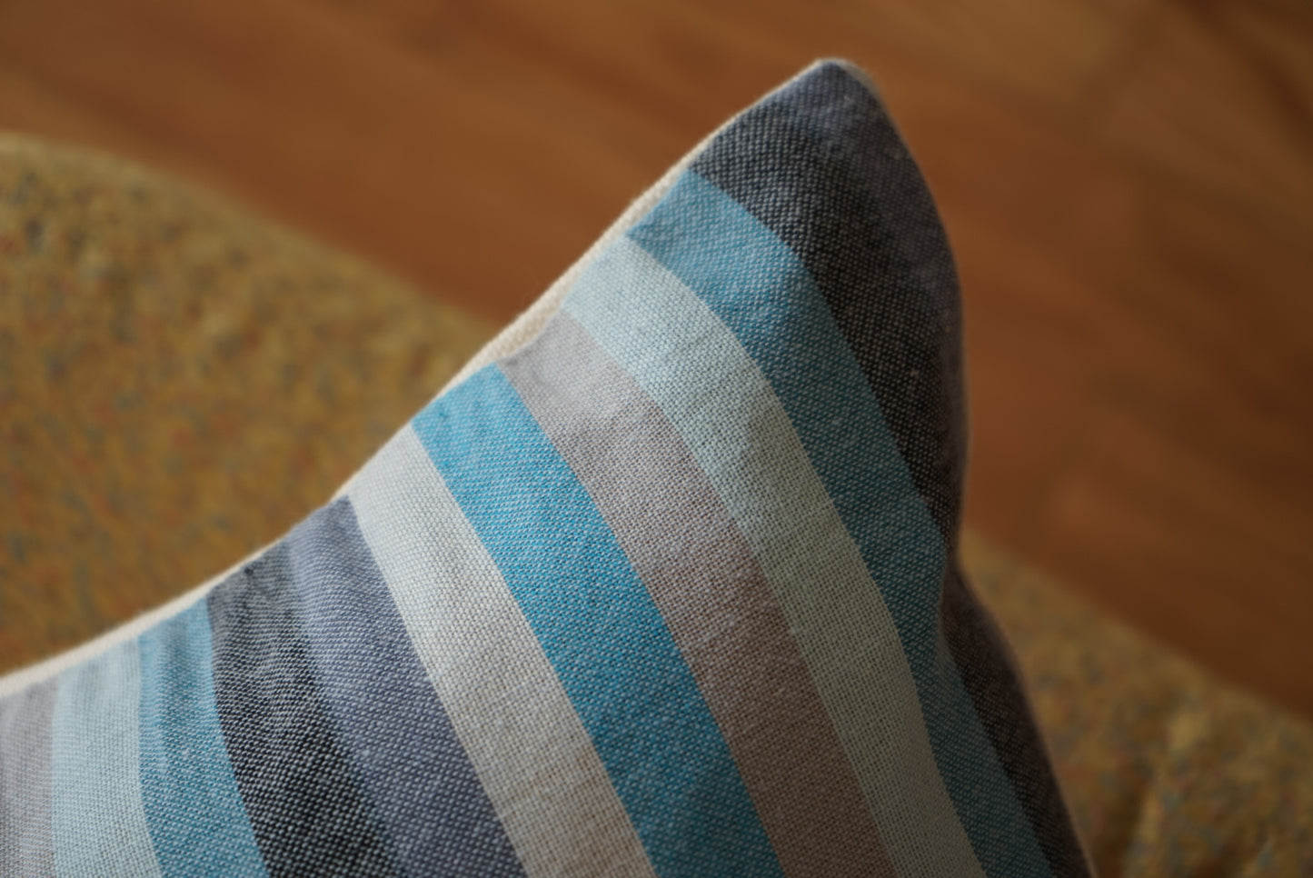 Türkiye Old Cushion Cover Blue Stripe 41 × 40 cm No.TR25398
