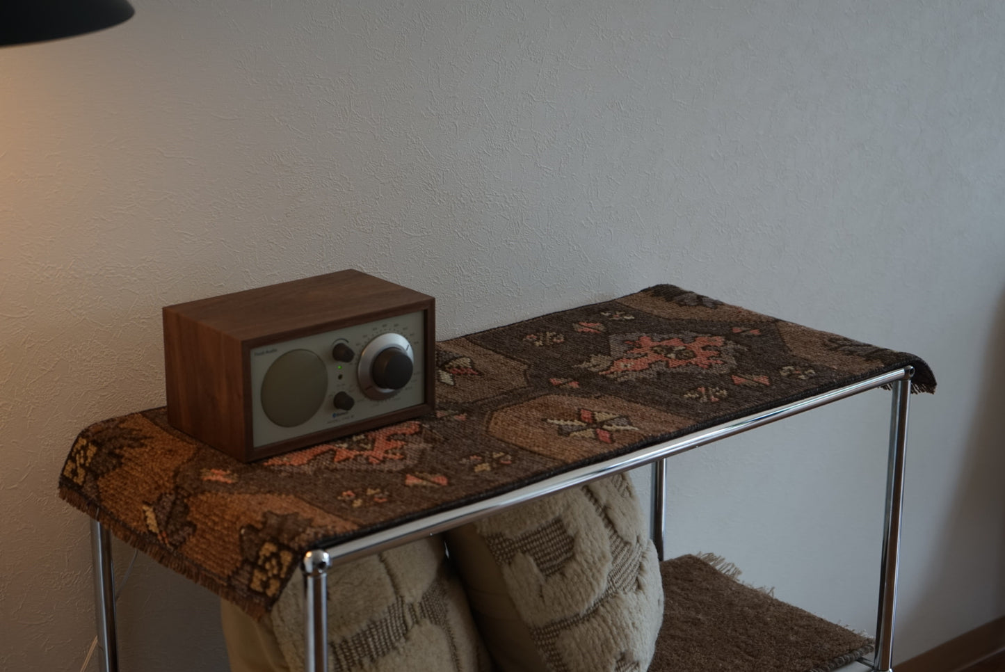 Türkiye Old Oushak Brown , Gray Medallion Runner 1970年代 80.5 × 50 cm No.TR25416