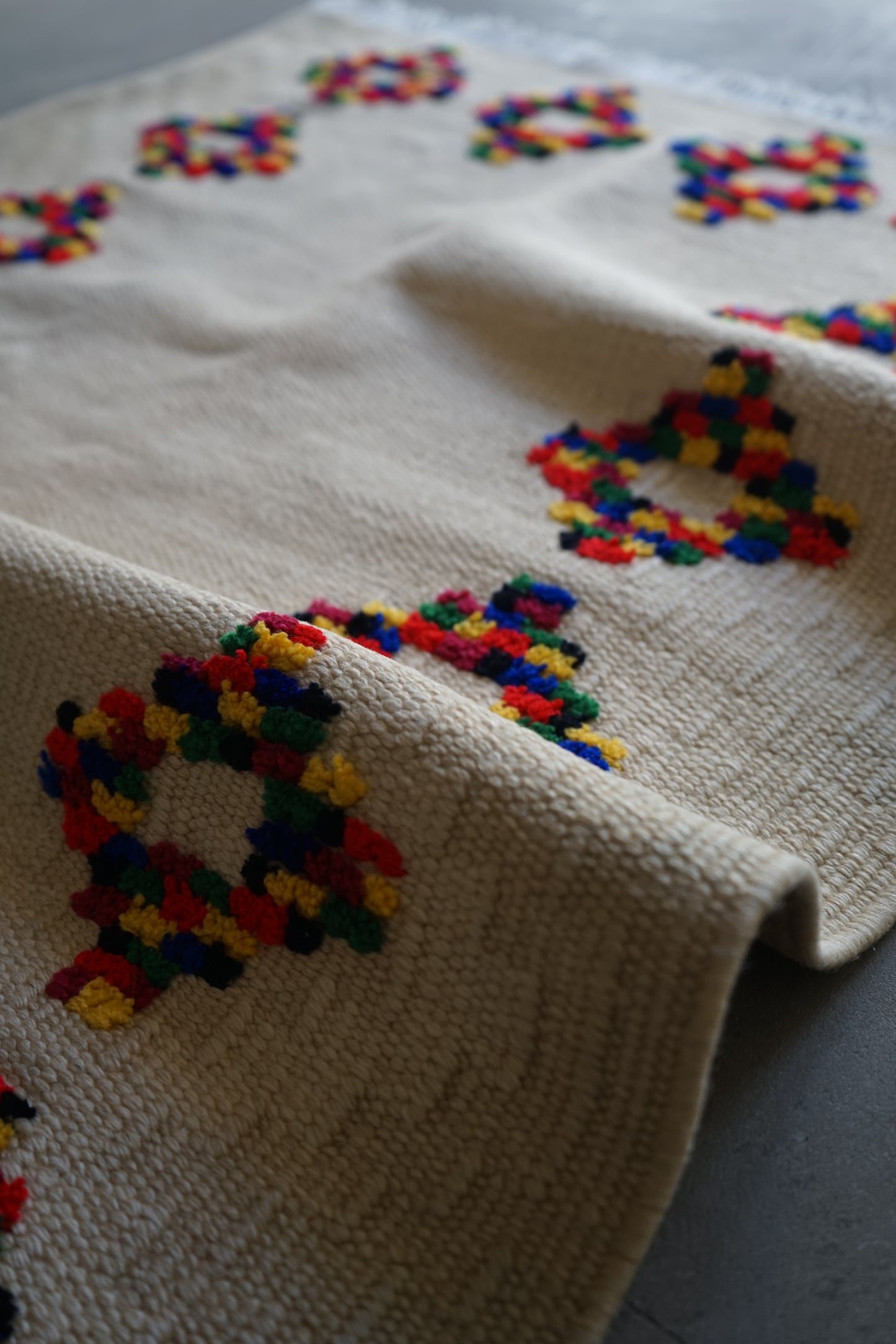 TURKEY VINTAGE KILIM DOT FLOWER 1980年代 125 × 80 cm No.TR25195