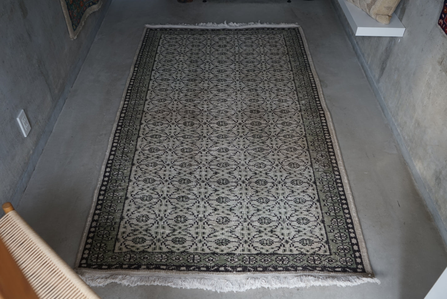 Türkiye Old Isparta Beige , Green 1970年代 219 × 127.5 cm No.TR25252