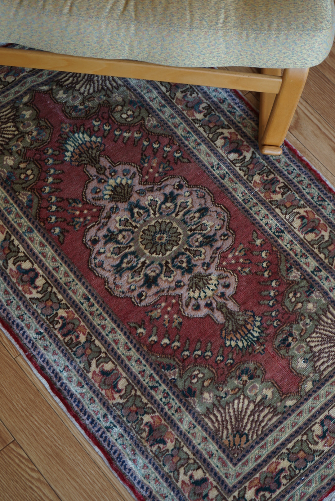 Türkiye Old Kayseri Floral Pink , Beige Doorsize 1960年代 105 × 64 cm No.TR25354