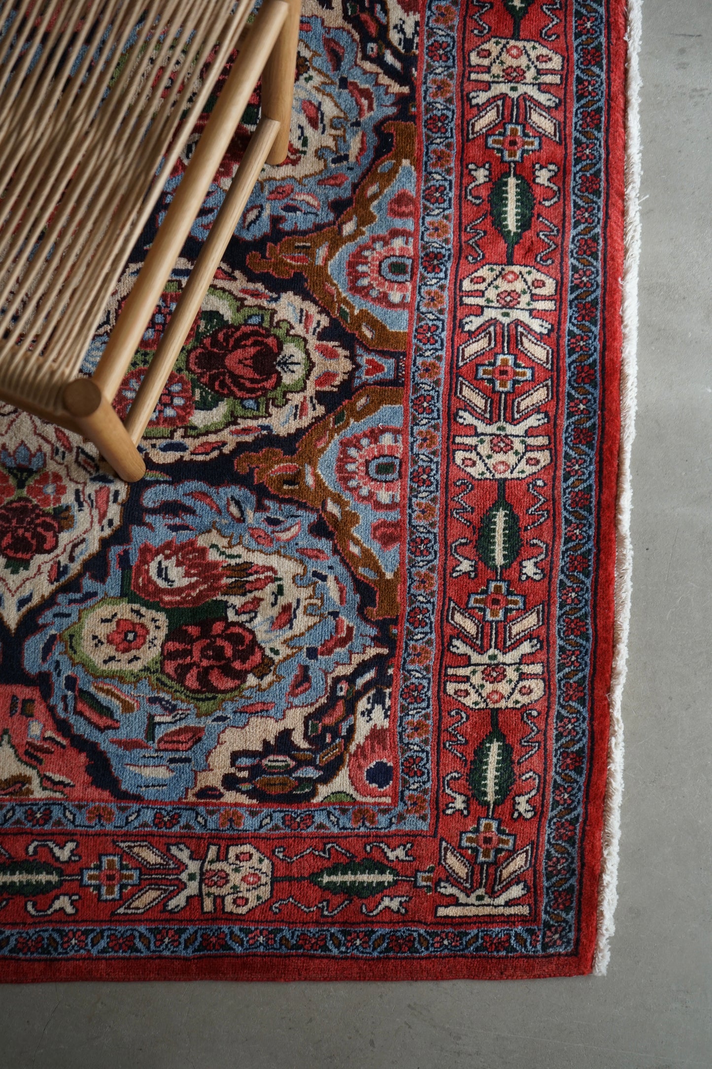 IRAN ANTIQUE BIJAR SANANDAJI MILZA ALI 1920年代 150 × 127 cm