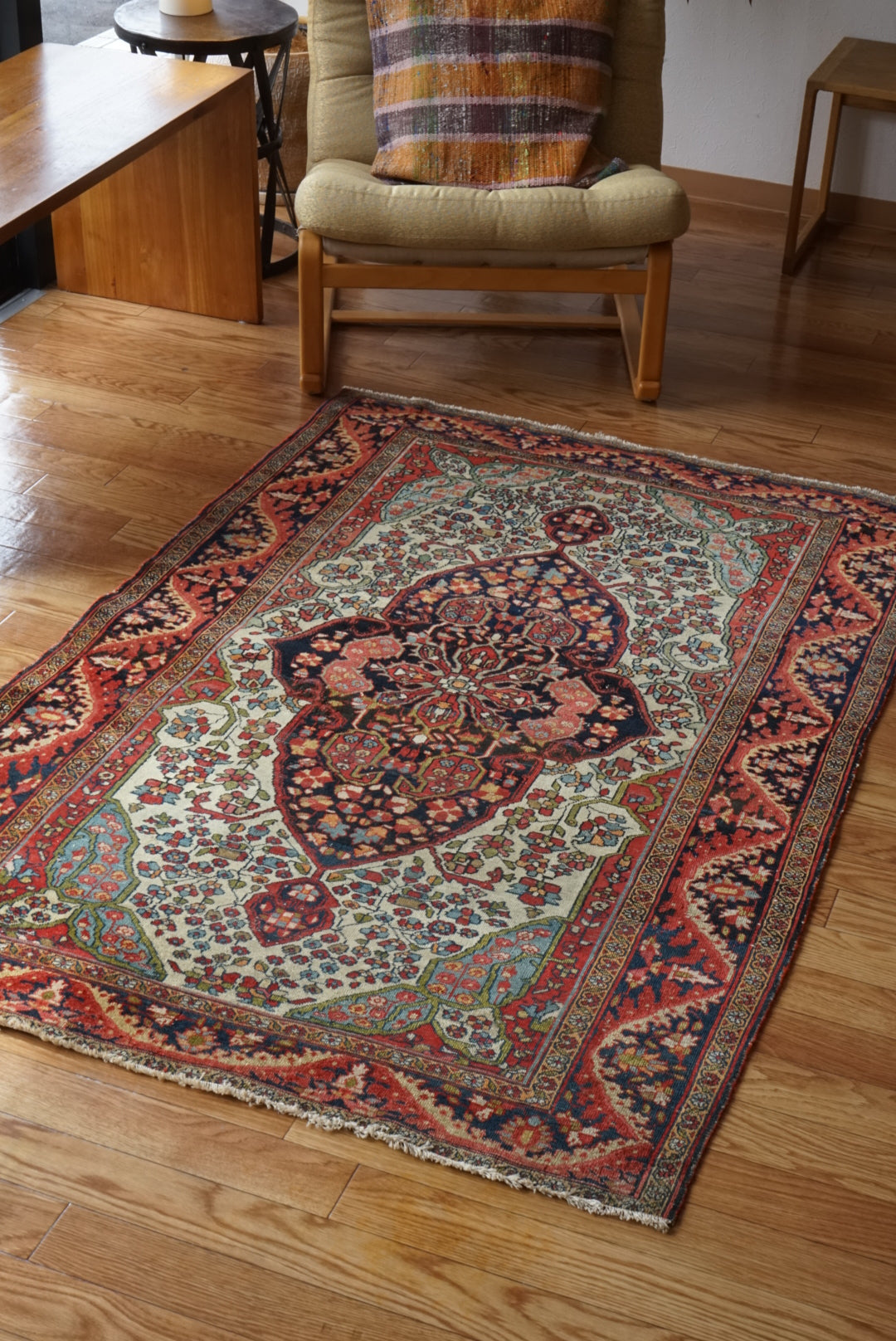店頭販売 Türkiye Old Kemaliye Flower Medallion 1930年代 186 × 108 cm No.TR25457