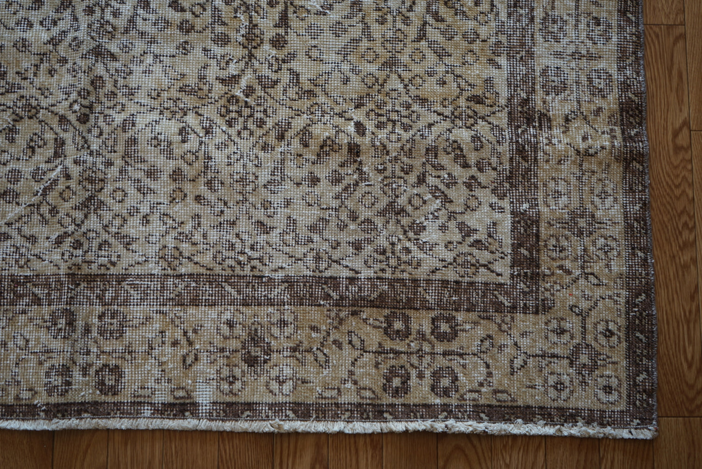 Türkiye Old Isparta Goldenbeige , Brown 1970年代 263 × 162 cm No.TR25404