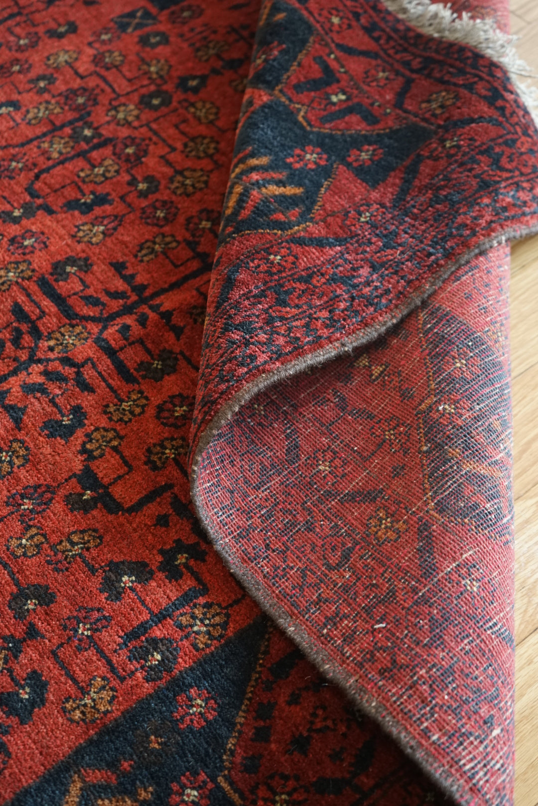 Afghanistan Old Turkmen RichRed 1970年代 177.5 × 142.5 cm No.AF2524