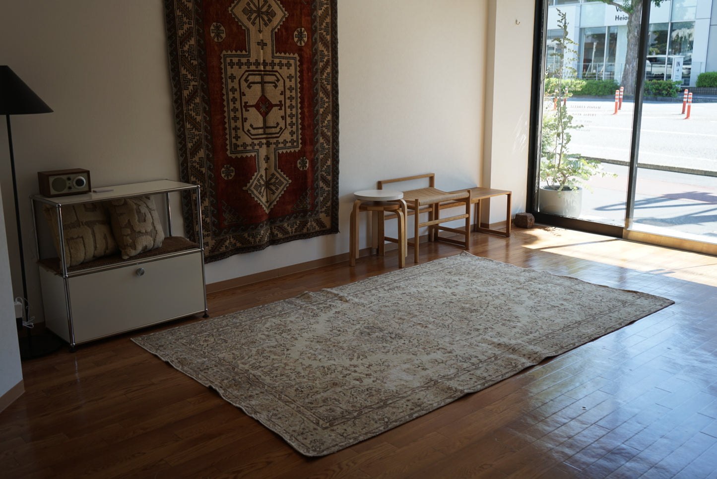 Türkiye Old Isparta Medallion Sweet Beige 1960年代 262.5 × 159.5 cm No.TR25401
