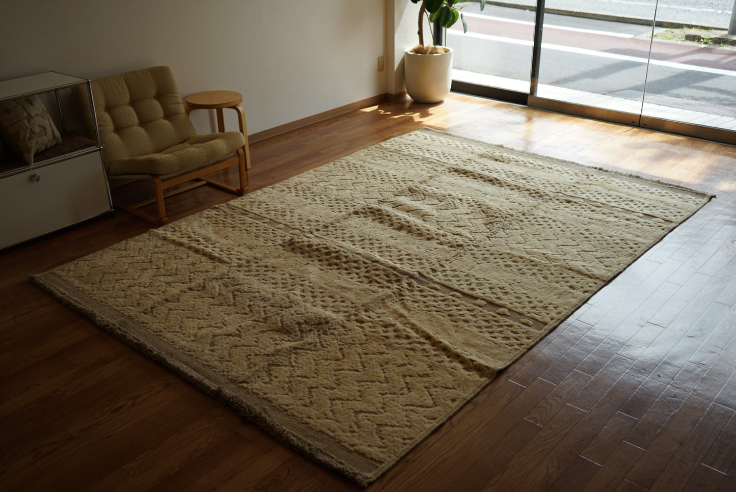 店頭販売 ORIGINAL IRAN  QASHQAI KILIM LIVING MAIN SIZE " MOM " 300 × 200 cm