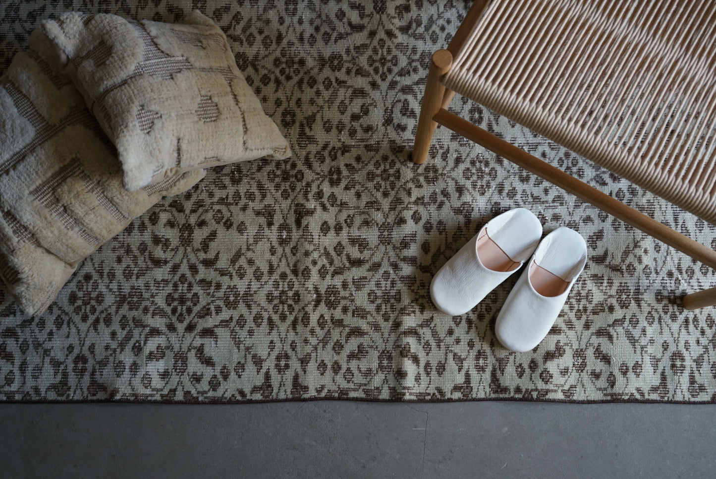 TURKEY OLD ISPARTA BROWN MINT RUNNER 1970年代 195 × 84 cm No.TR25136