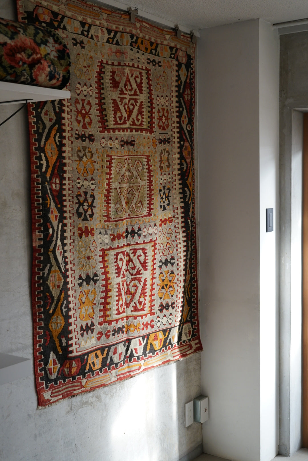 TURKEY KAYSERI OLD KILIM 1950-1960年代 159 × 116 cm