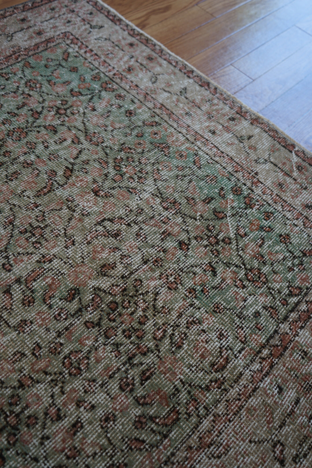 Türkiye Old Isparta Beige , Green 1970年代 203.5 × 114.5 cm No.TR25431