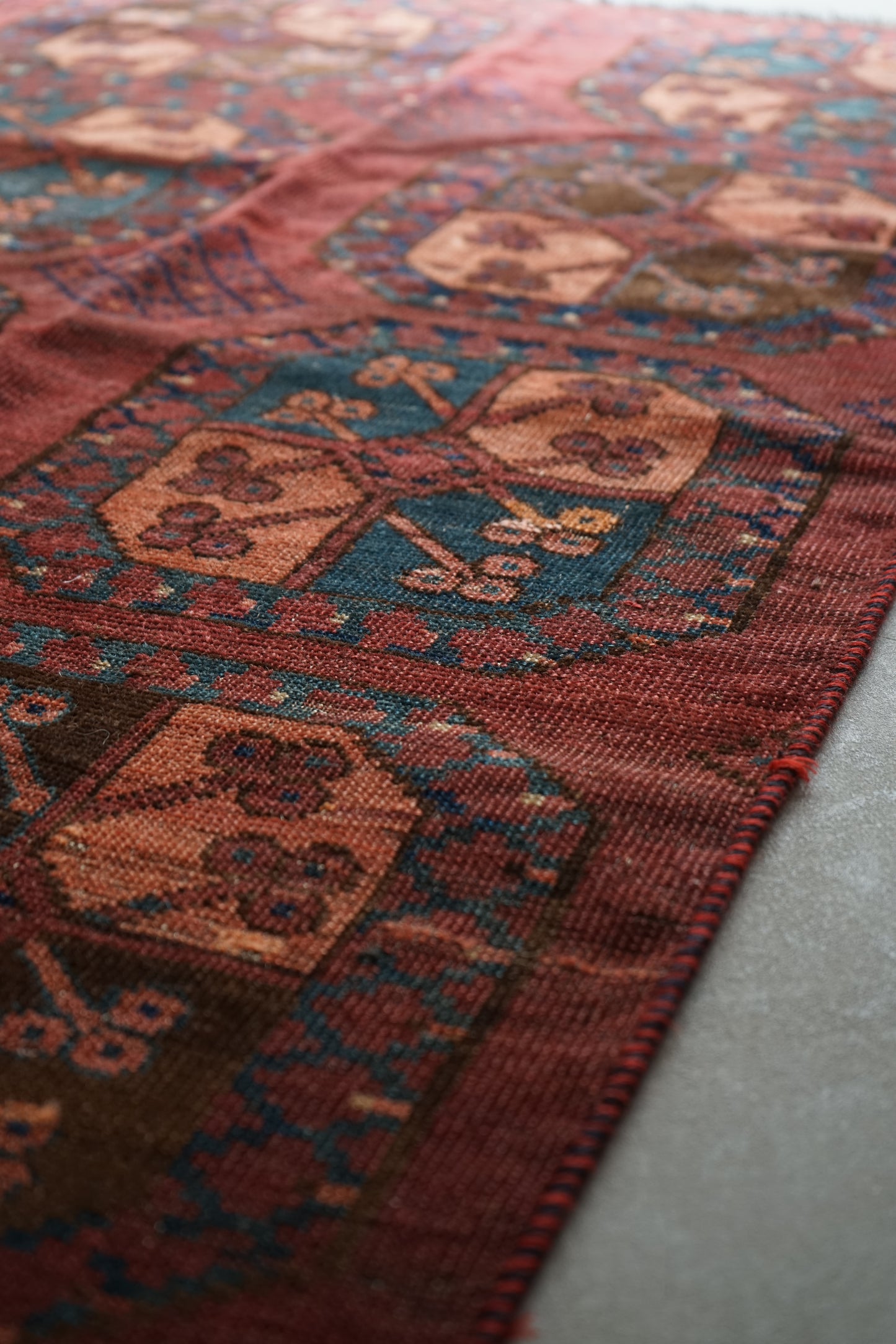 IRAN ANTIQUE TURKMEN ERSARI 1820年代 180 × 87 cm