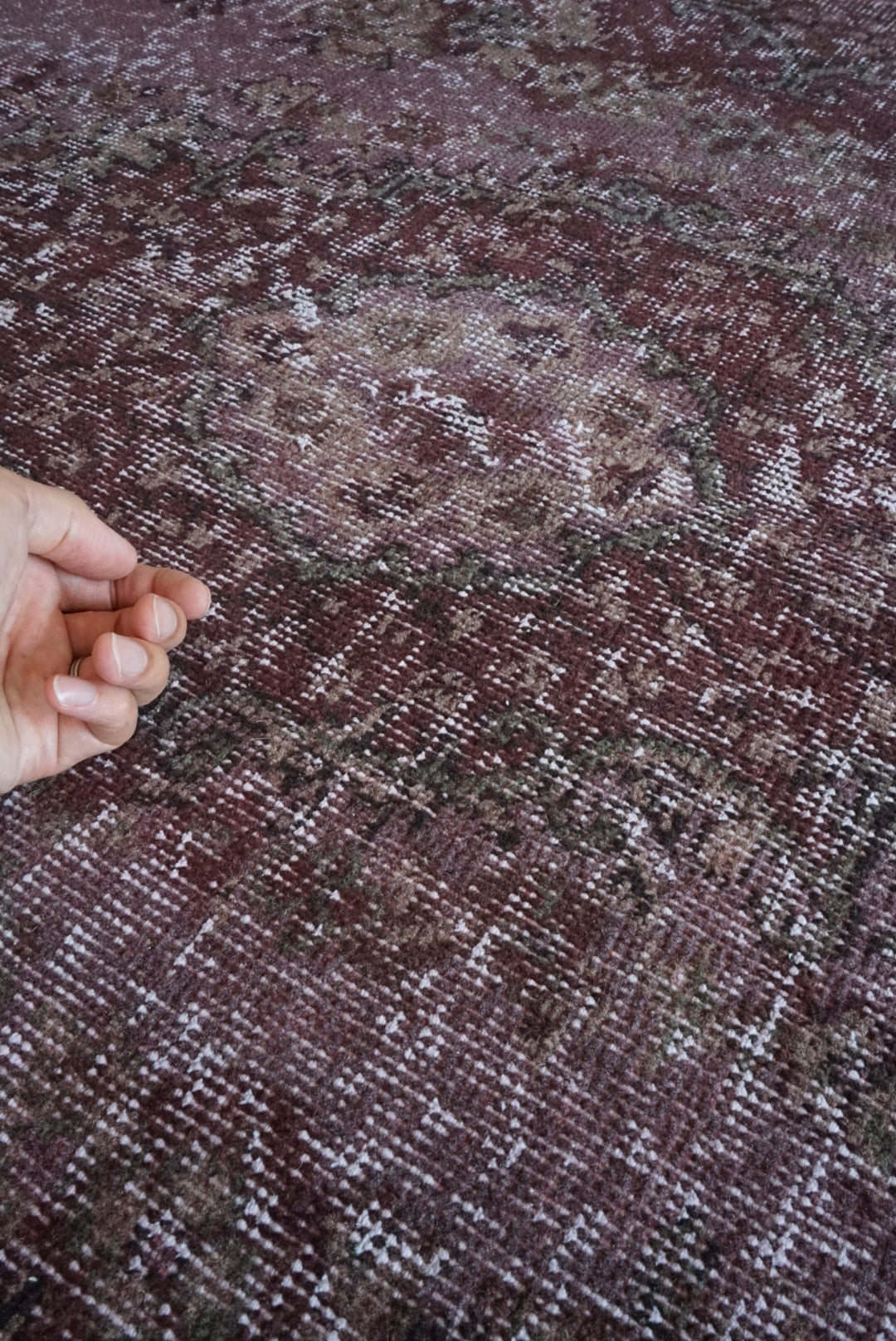 Türkiye Old Isparta Overdye Purple 1970年代 cm No.TR25470