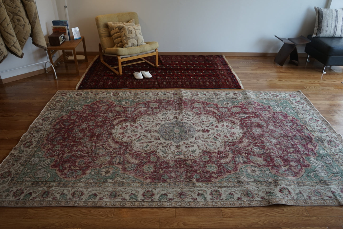Türkiye Old Isparta Medallion Red , Green 1960年代 283 × 172 cm No.TR25383