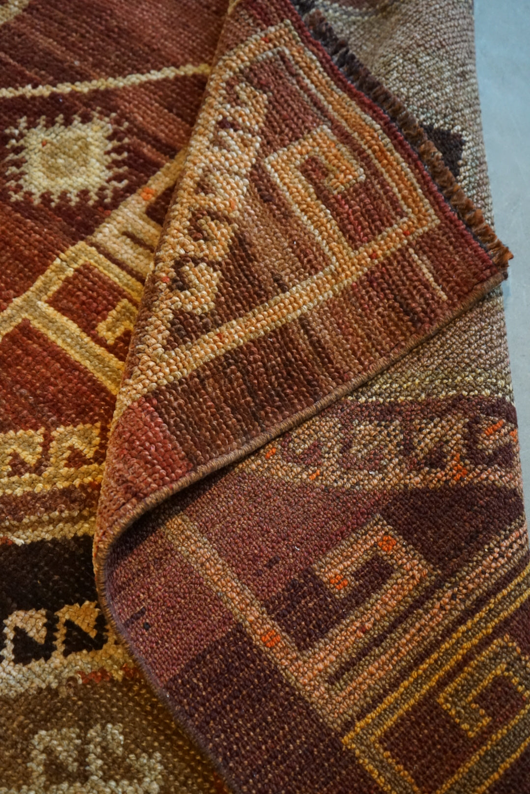 TURKEY VINTAGE ANATORIA BROWN 1980年代 256 × 155 cm No.TR25157