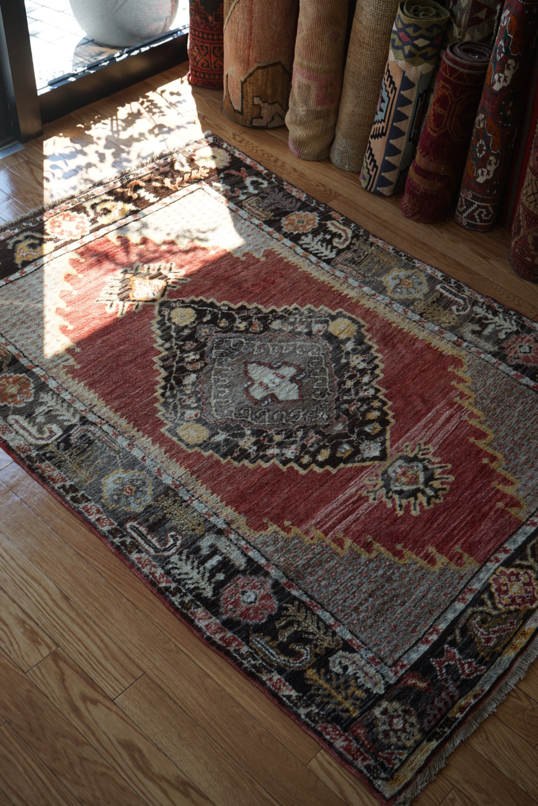 TRIBAL RUG TURKEY OLD KONYA OUSHAK 1965年代 164 × 115 cm No.TR25194
