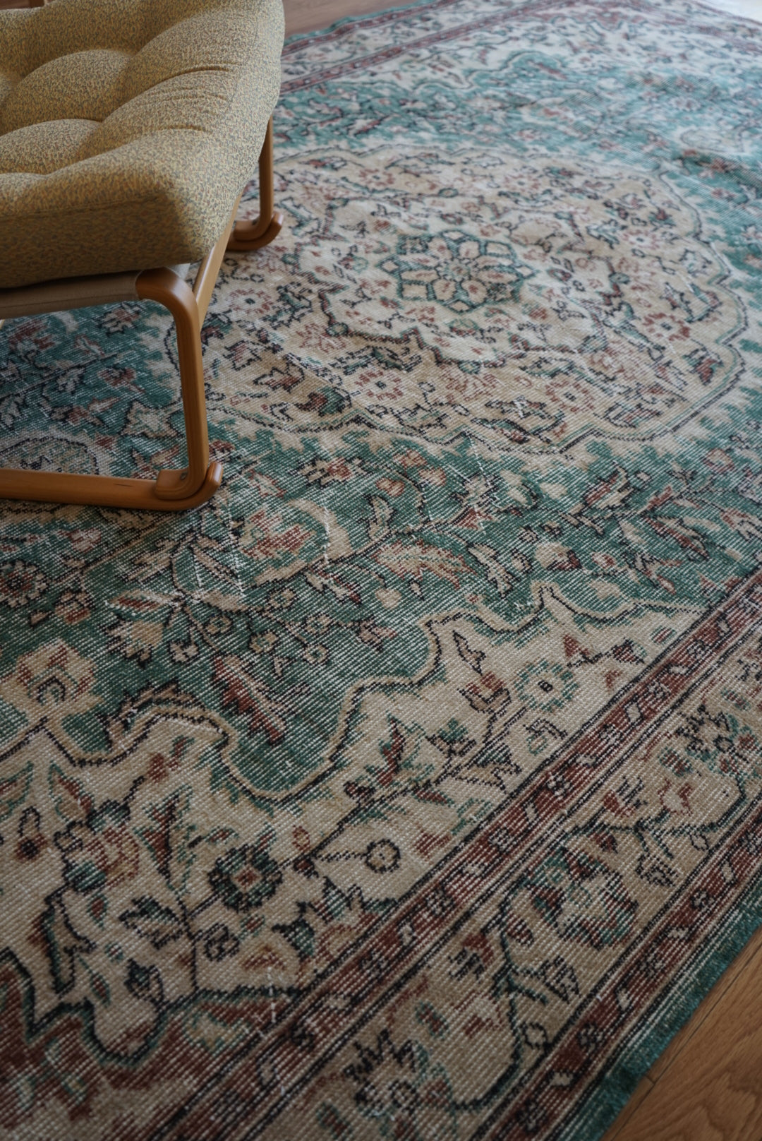 Türkiye Old Isparta EmeraldGreen 1970年代 267 × 169 cm No.TR25275