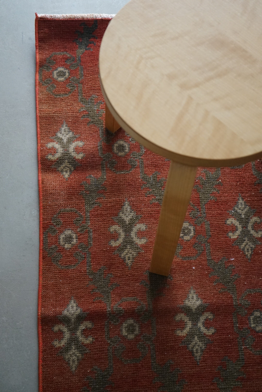 TURKEY OLD ISPARTA BLOOD ORANGE 1970年代 172 × 86 cm No.TR25150