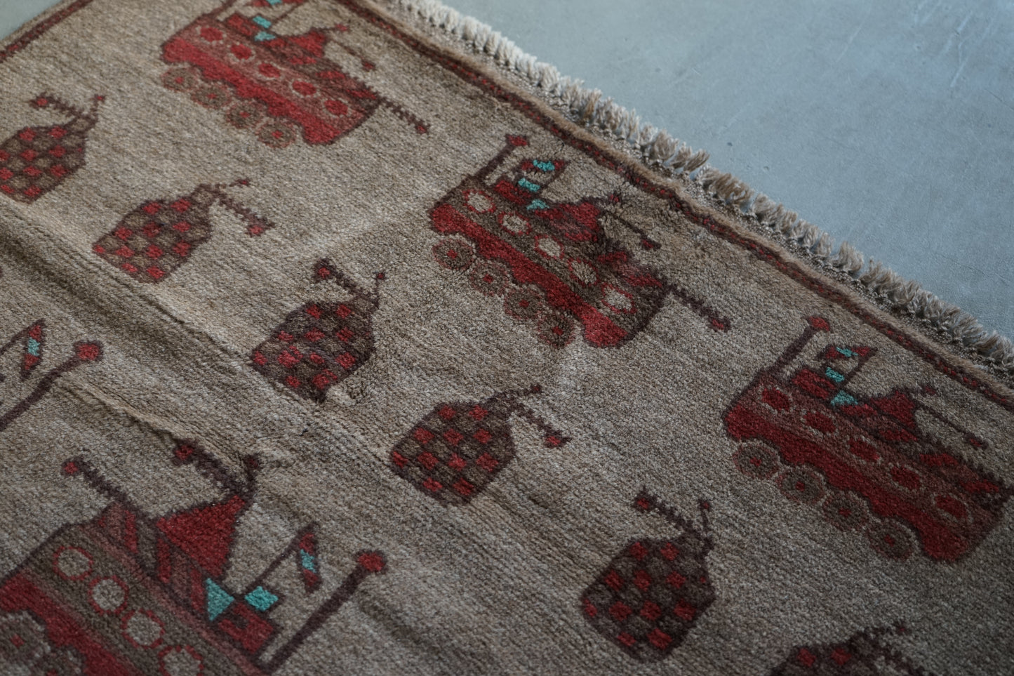 AFGHANISTAN VINTAGE WAR RUG 1980年代 149× 90 cm No.AF2512