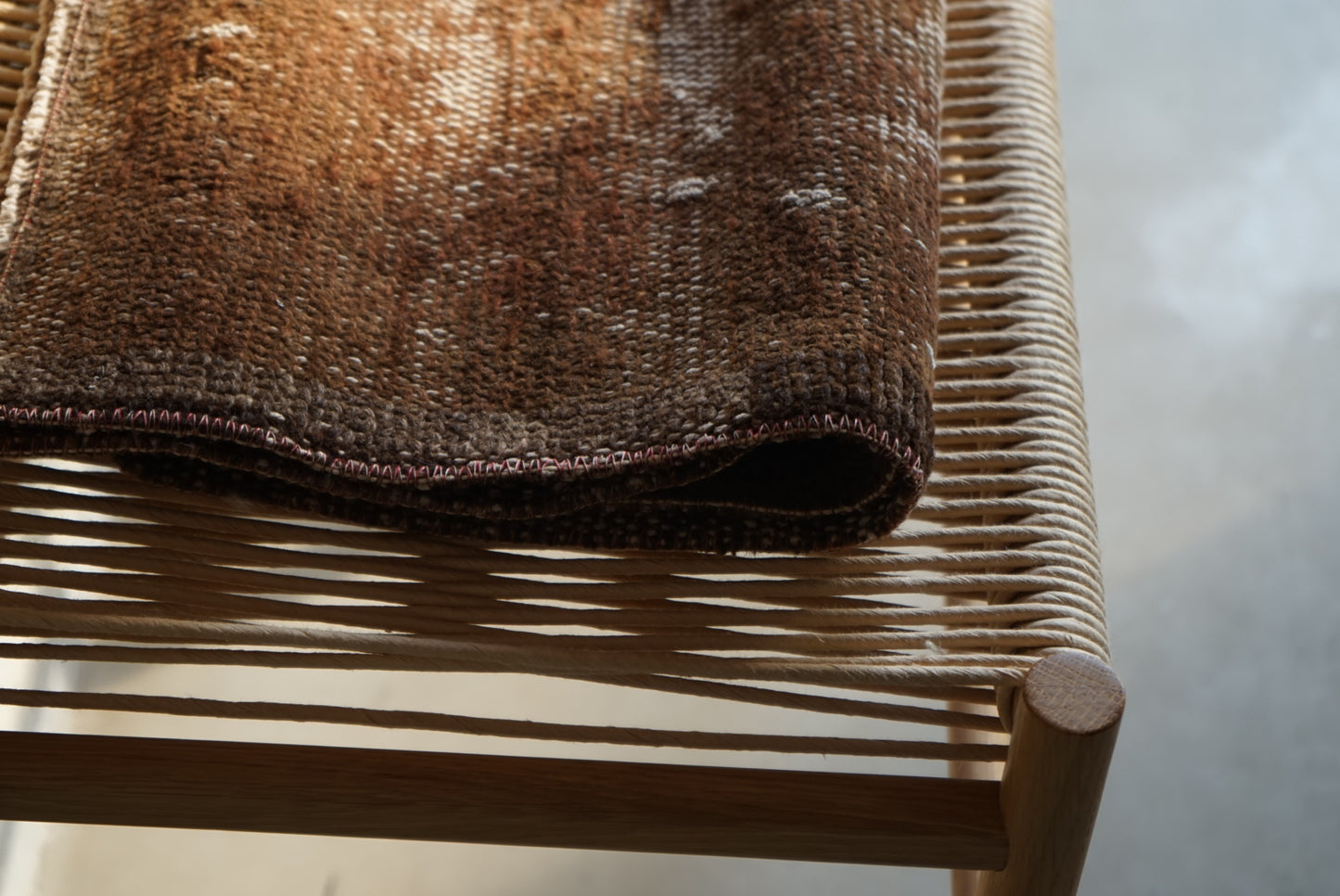 Türkiye Old Oushak Brown Runner size 1970年代 114 × 47 cm No.TR25250