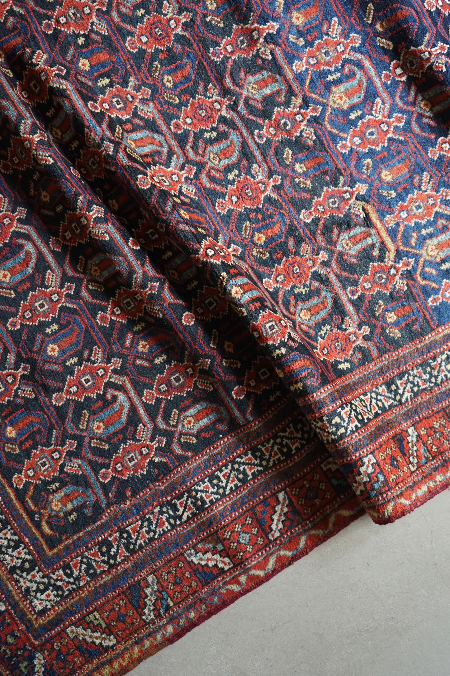 店頭販売 Iran Antique Afshar Boteh Jegheh Bibi Baft IRAN 1770-1790年代 197 × 138 cm