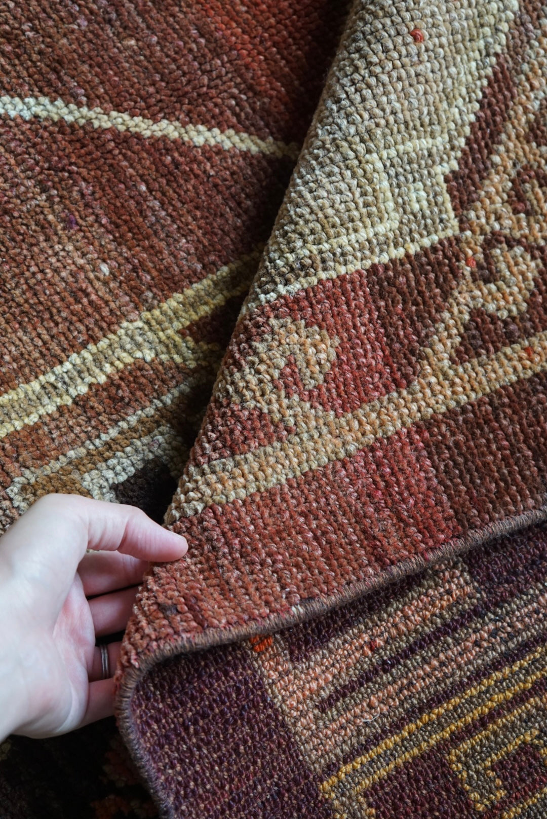 TURKEY VINTAGE ANATORIA BROWN 1980年代 256 × 155 cm No.TR25157