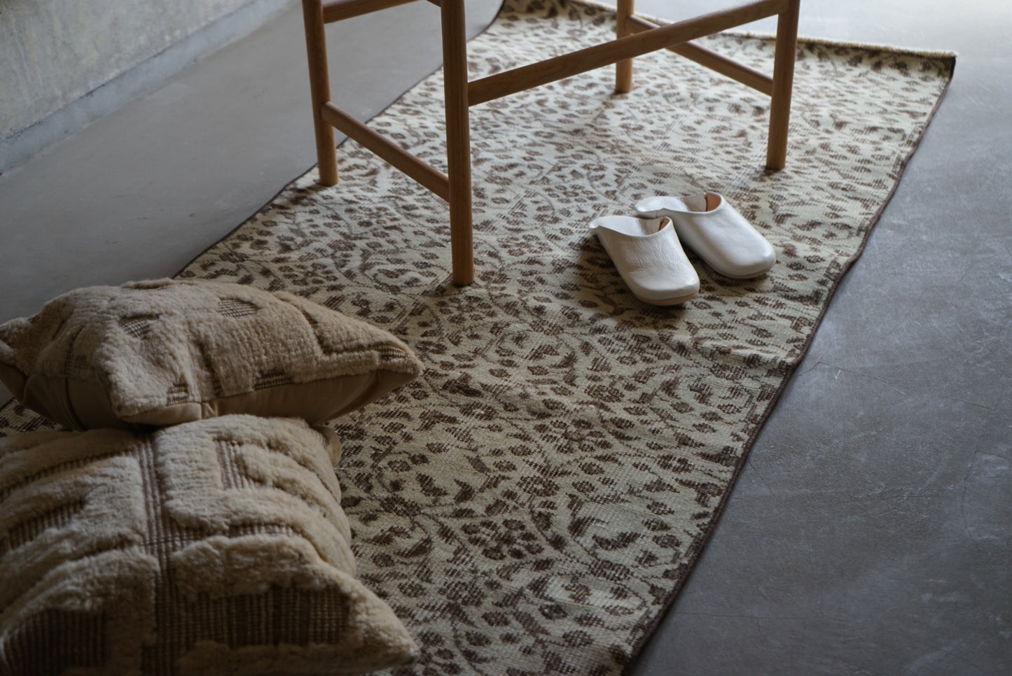 TURKEY OLD ISPARTA BROWN MINT RUNNER 1970年代 195 × 84 cm No.TR25136