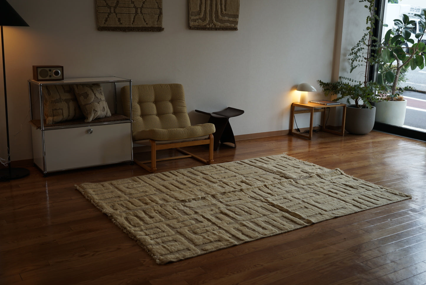 店頭販売 ORIGINAL IRAN QASHQAI KILIM LIVING SIZE " QANAT " 190 × 140 cm