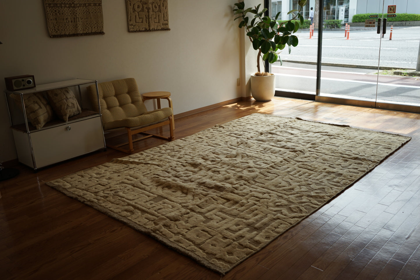 店頭販売 ORIGINAL IRAN  QASHQAI KILIM LIVING MAIN SIZE " ANCIENT " 300 × 200 cm