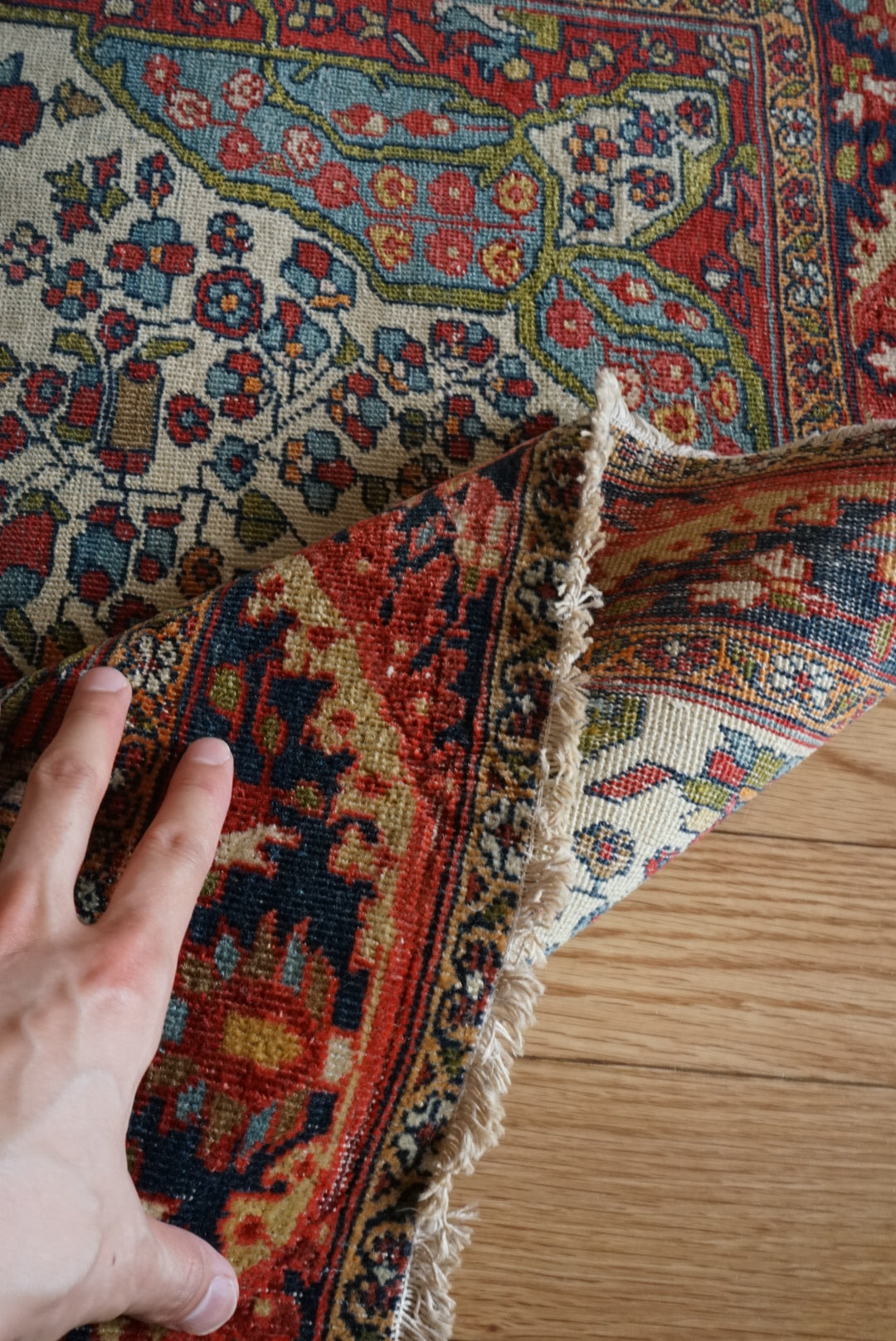 店頭販売 Türkiye Old Kemaliye Flower Medallion 1930年代 186 × 108 cm No.TR25457