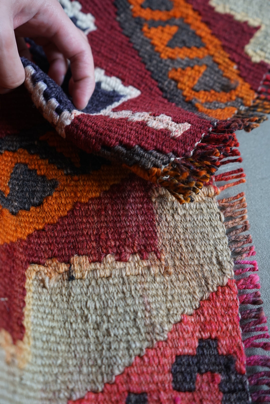 Türkiye Old Kilim Mix Color 98 × 79 cm No.TR25308