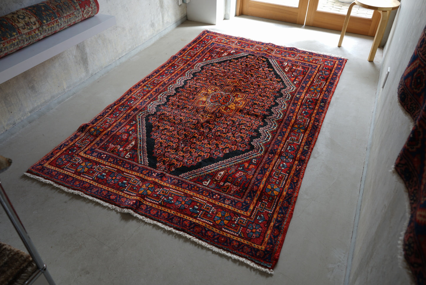 店頭販売 IRAN ANTIQUE ZANJAN 1920年代 220 × 135 cm