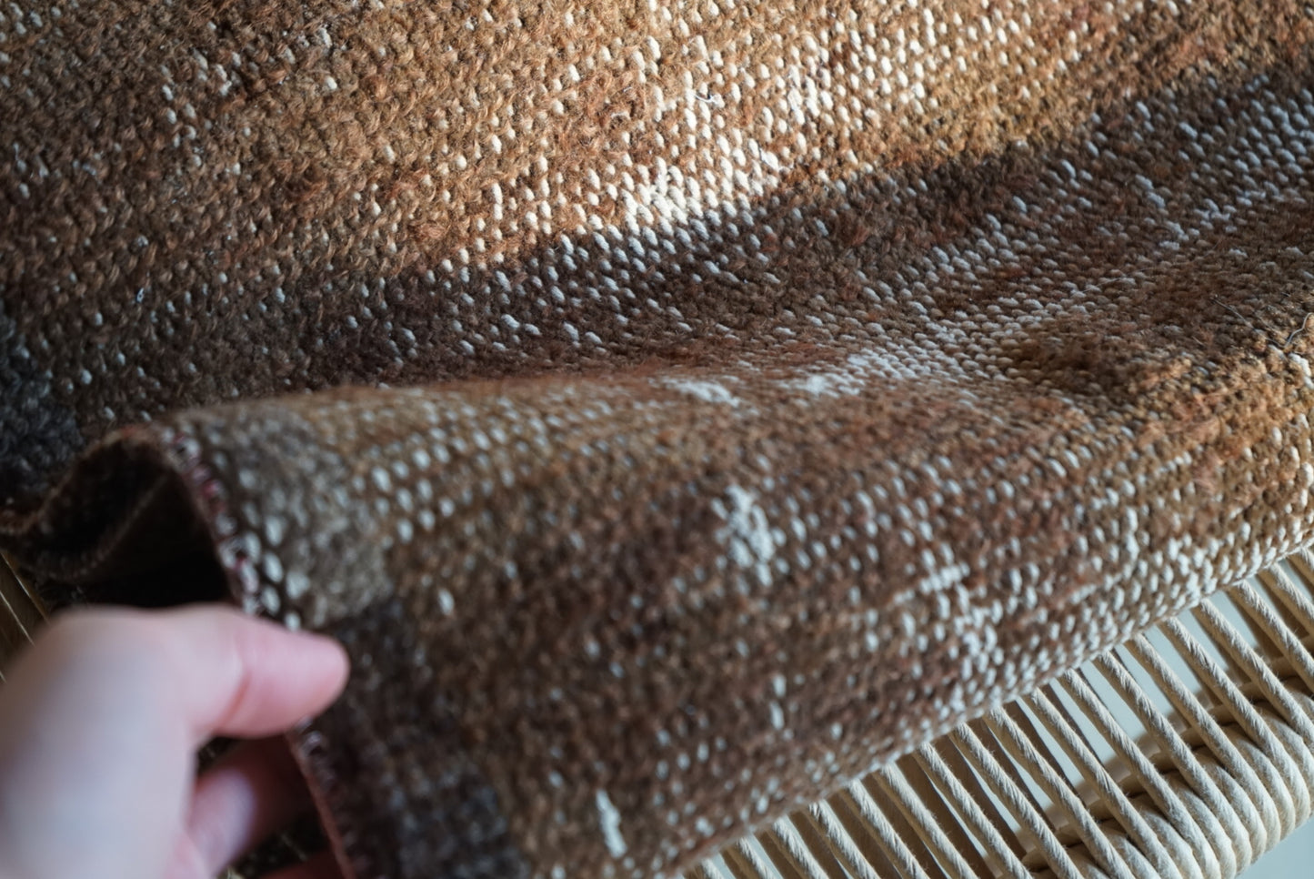 Türkiye Old Oushak Brown Runner size 1970年代 114 × 47 cm No.TR25250