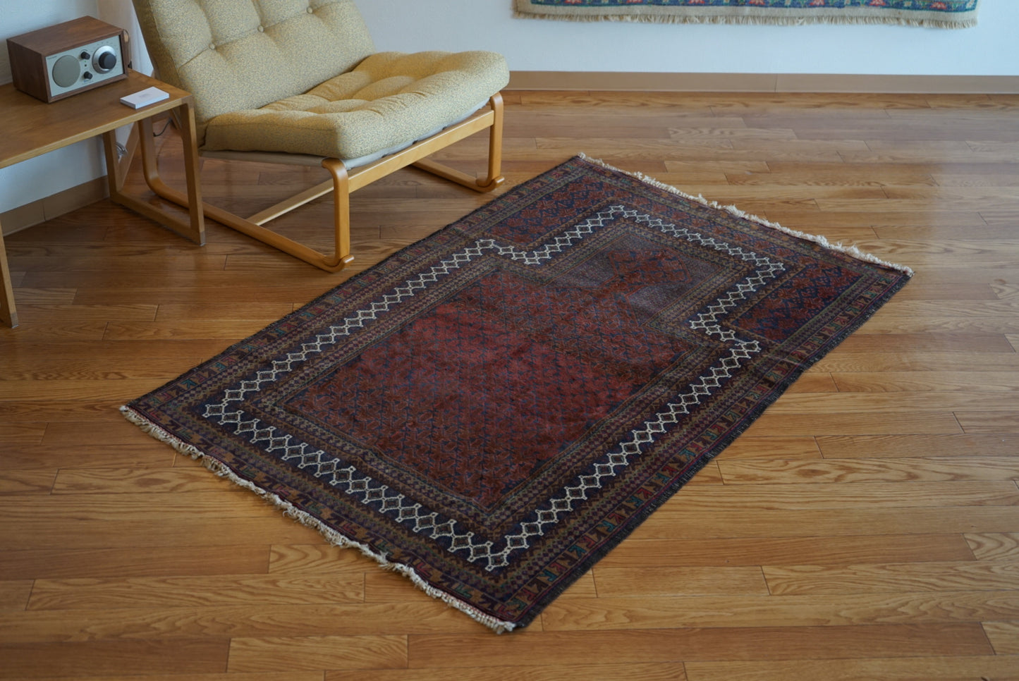 Afghanistan Old Baluch Prayer Rug 1970年代 155 × 100 cm  No.AF2541 / 国内送料無料・羊毛手織り絨毯