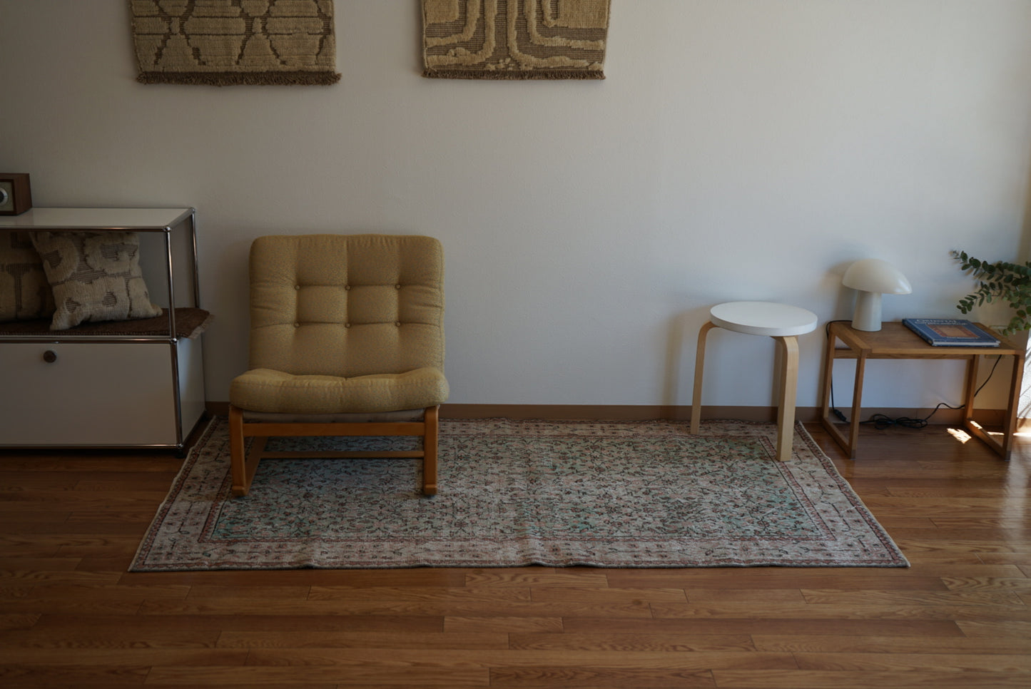 Türkiye Old Isparta Beige , Green 1970年代 203.5 × 114.5 cm No.TR25431