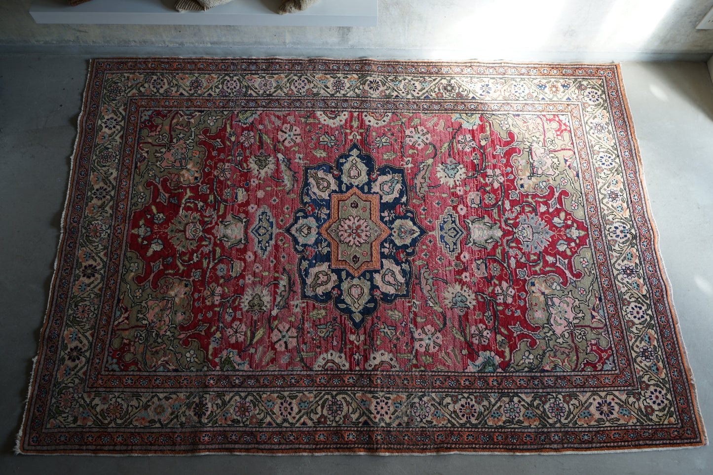 TURKEY OLD KAYSERI PINK 1950-1960年代 218 × 153 cm No.TR25192