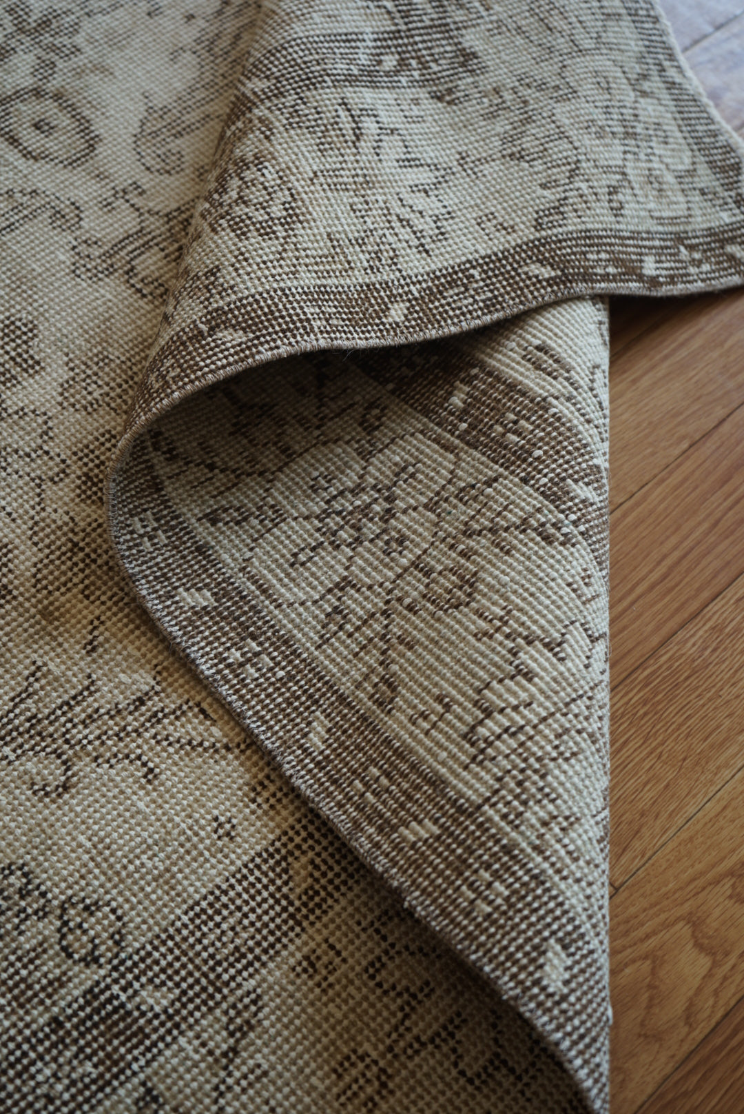 Türkiye Old Isparta Beige Floral 1970年代 272 × 152 cm No.TR25351