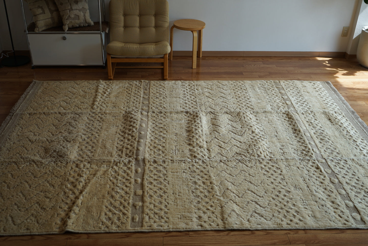 店頭販売 ORIGINAL IRAN  QASHQAI KILIM LIVING MAIN SIZE " MOM " 300 × 200 cm