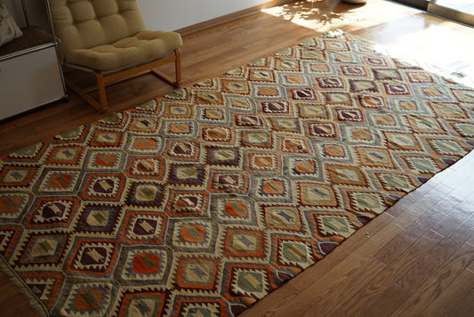 Türkiye Old Sivas Kilim 1960年代 314 × 165 cm