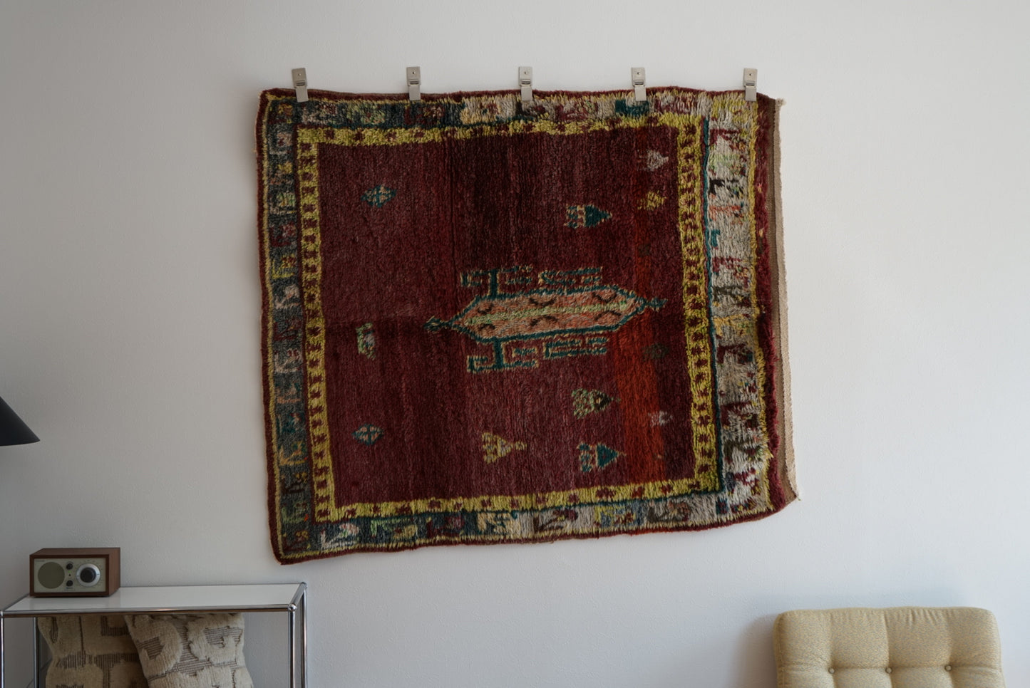 TRIBAL RUG TURKEY OLD OUSHAK 1965年代 154 × 133 cm No.TR25193