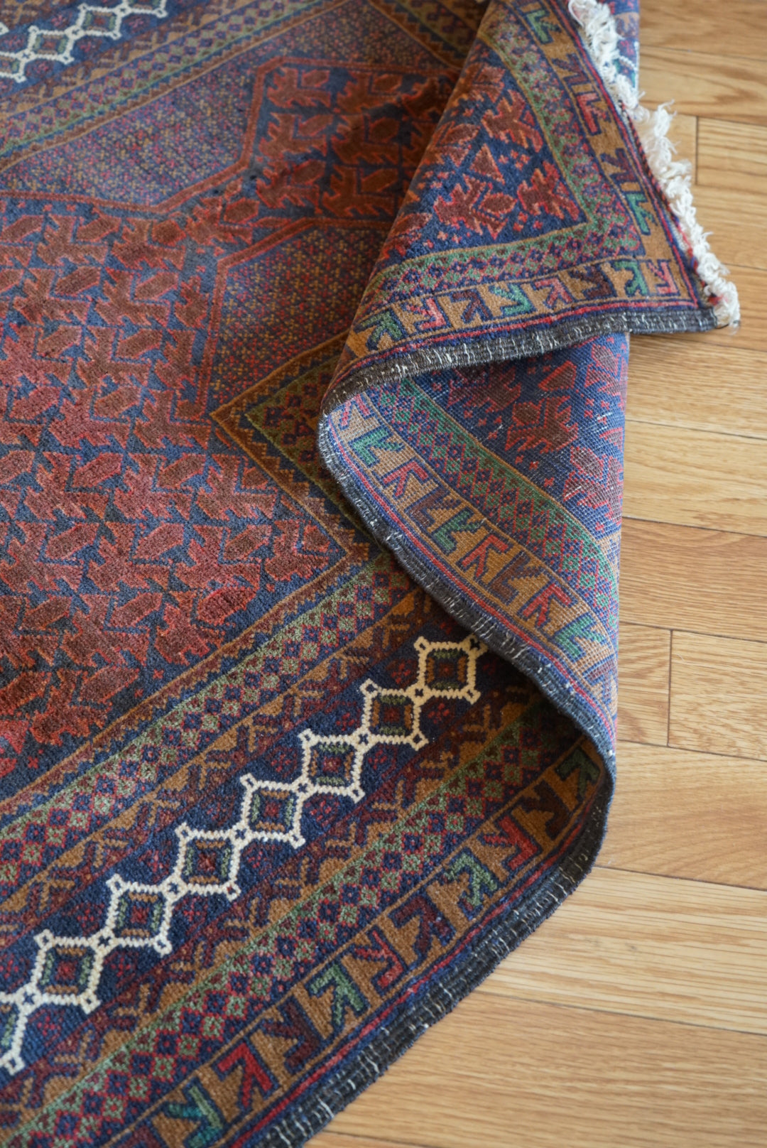 Afghanistan Old Baluch Prayer Rug 1970年代 155 × 100 cm  No.AF2541 / 国内送料無料・羊毛手織り絨毯