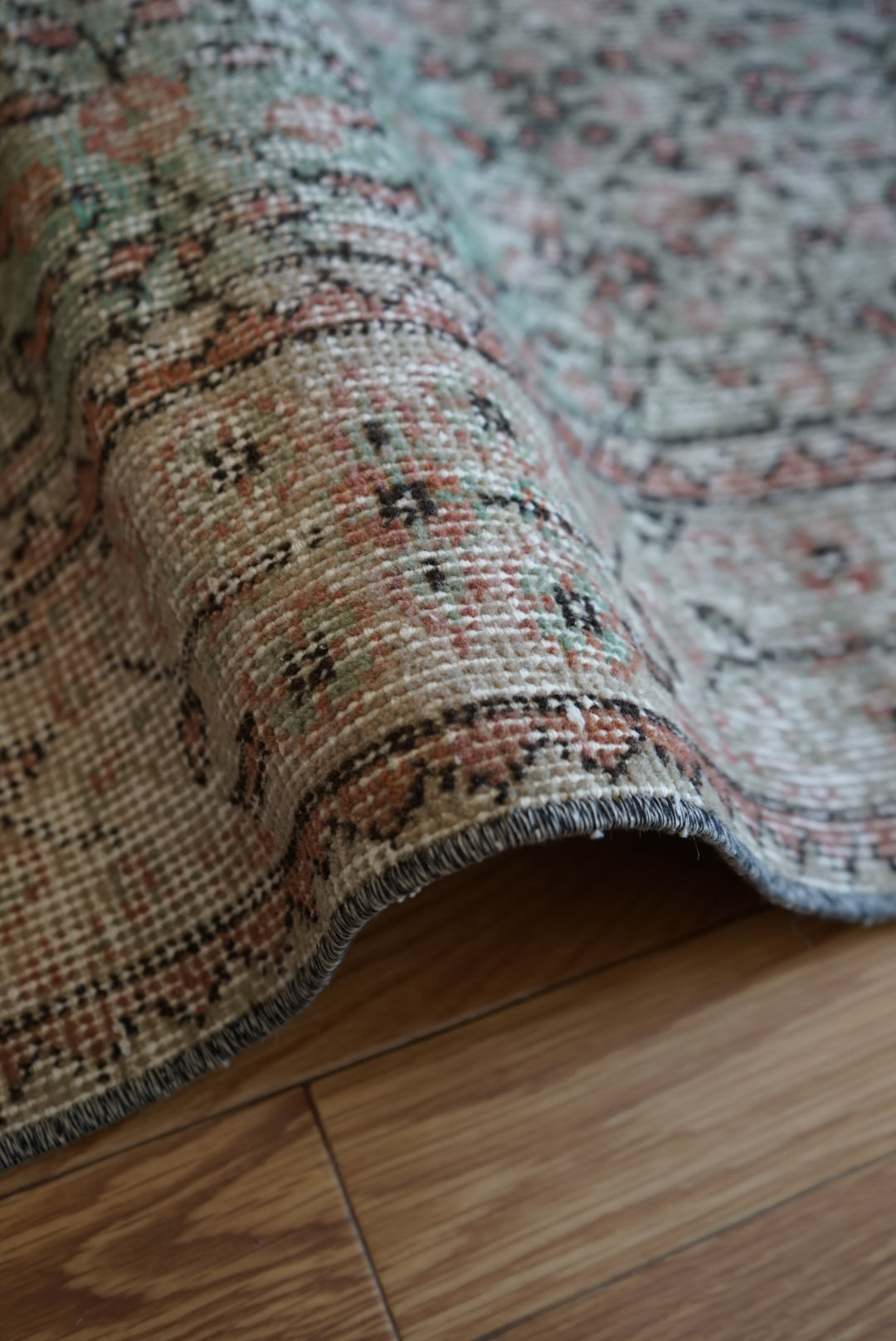 Türkiye Old Isparta Beige , Green 1970年代 203.5 × 114.5 cm No.TR25431