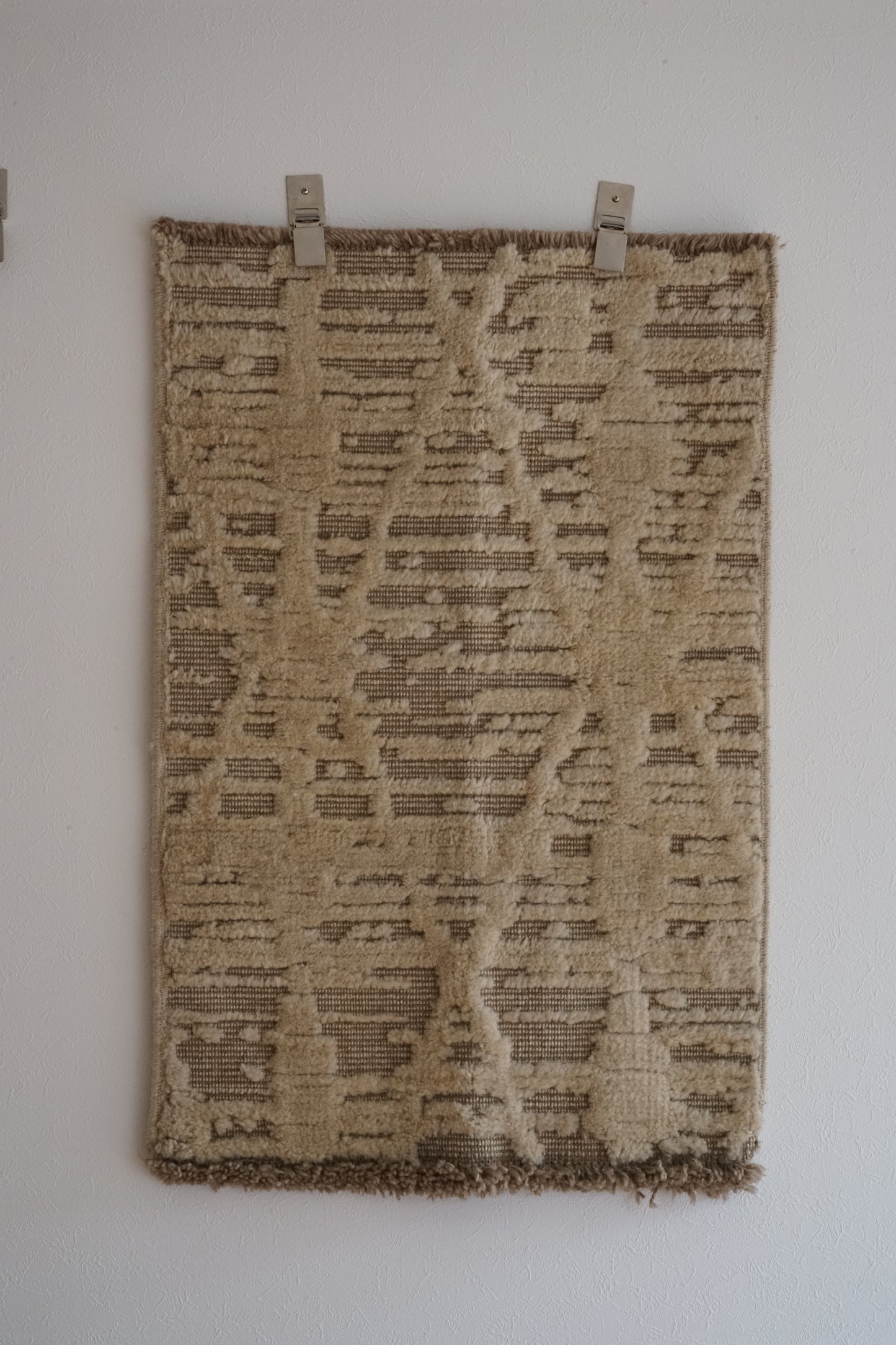 店頭販売 ORIGINAL IRAN QASHQAI KILIM DOORSIZE " MORNING MIST " 95 × 65 cm