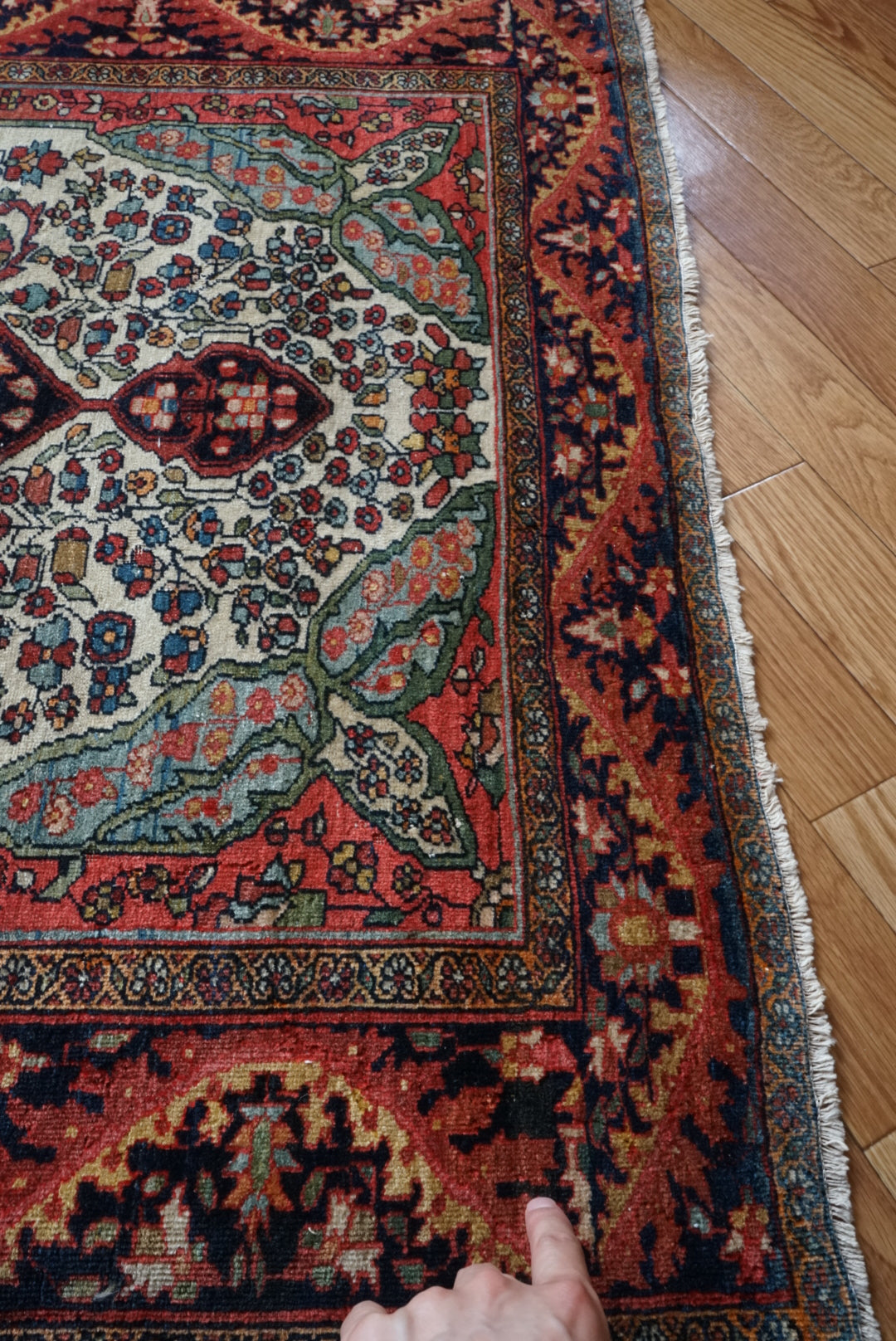 店頭販売 Türkiye Old Kemaliye Flower Medallion 1930年代 186 × 108 cm No.TR25457