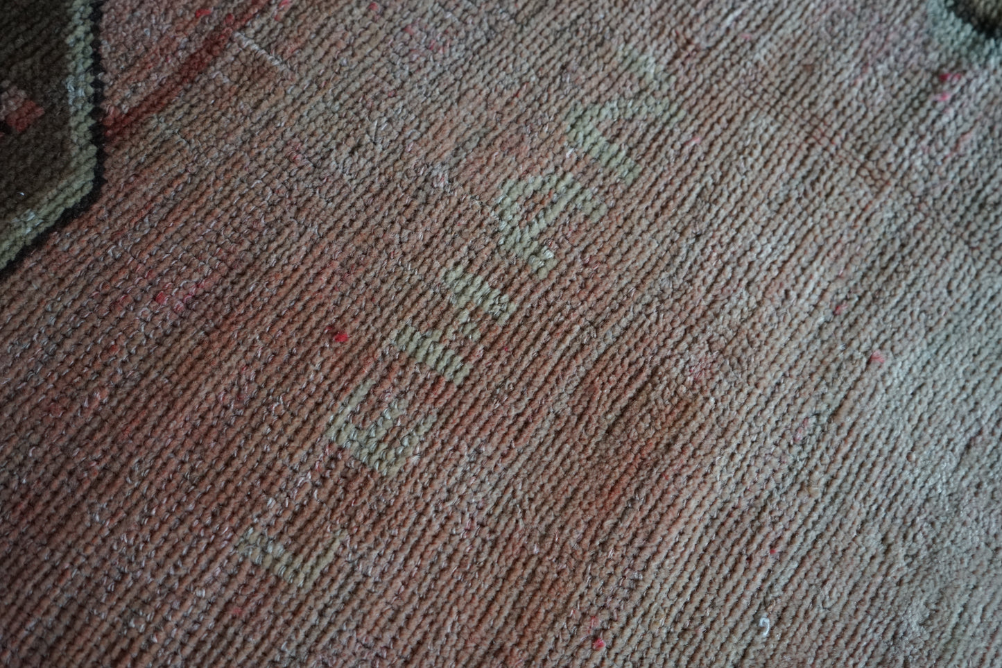 TURKEY OLD OUSHAK SALMON PINK 1970年代 286 × 162 cm No.TR25197