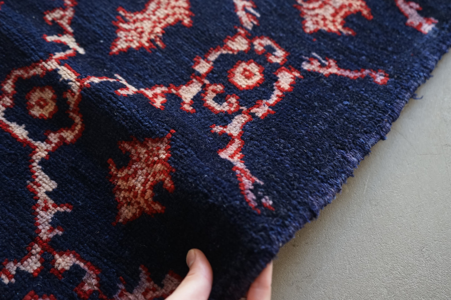 TURKEY OLD ISPARTA NAVY 1970年代 165 × 124 cm No.TR25211