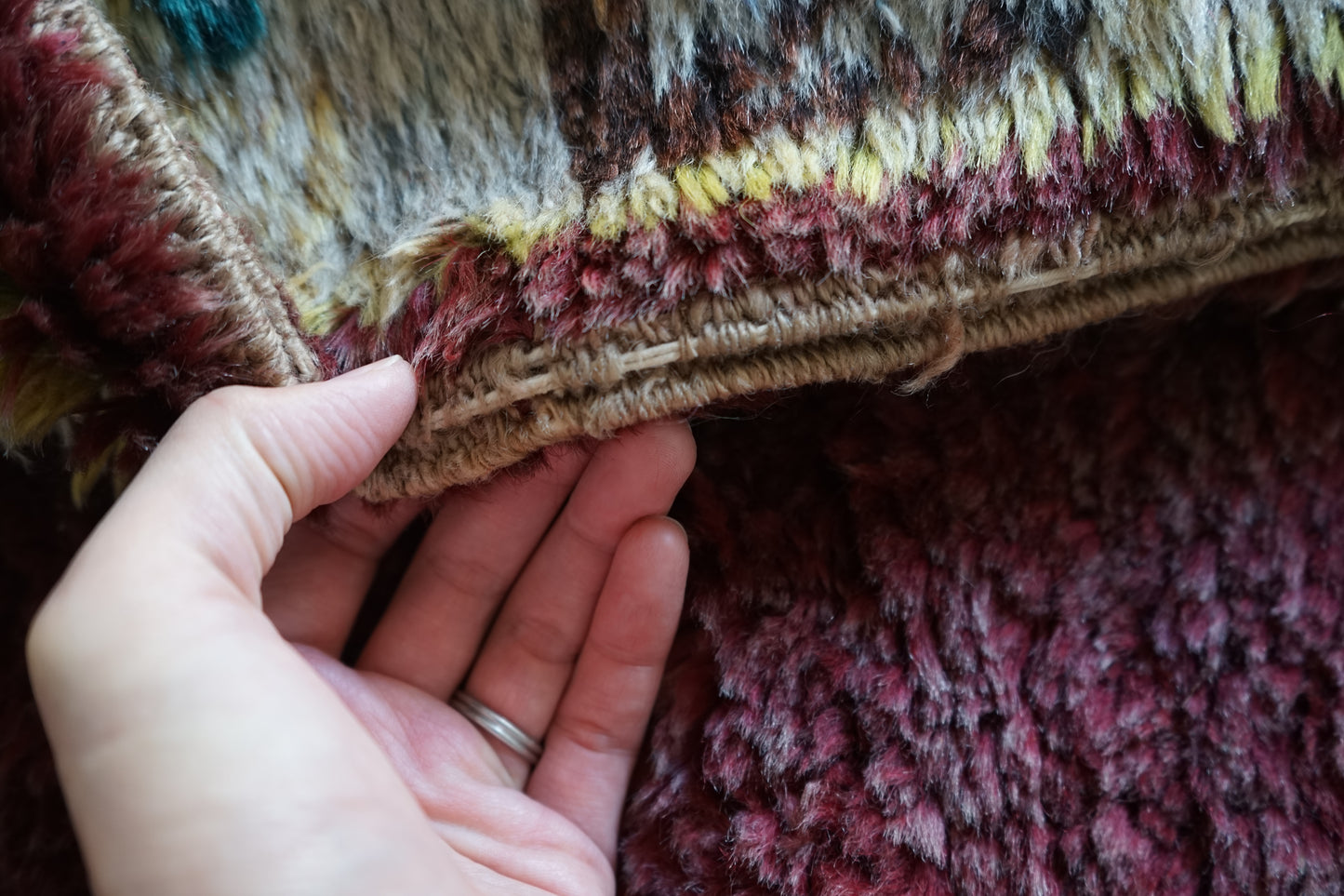 TRIBAL RUG TURKEY OLD OUSHAK 1965年代 154 × 133 cm No.TR25193