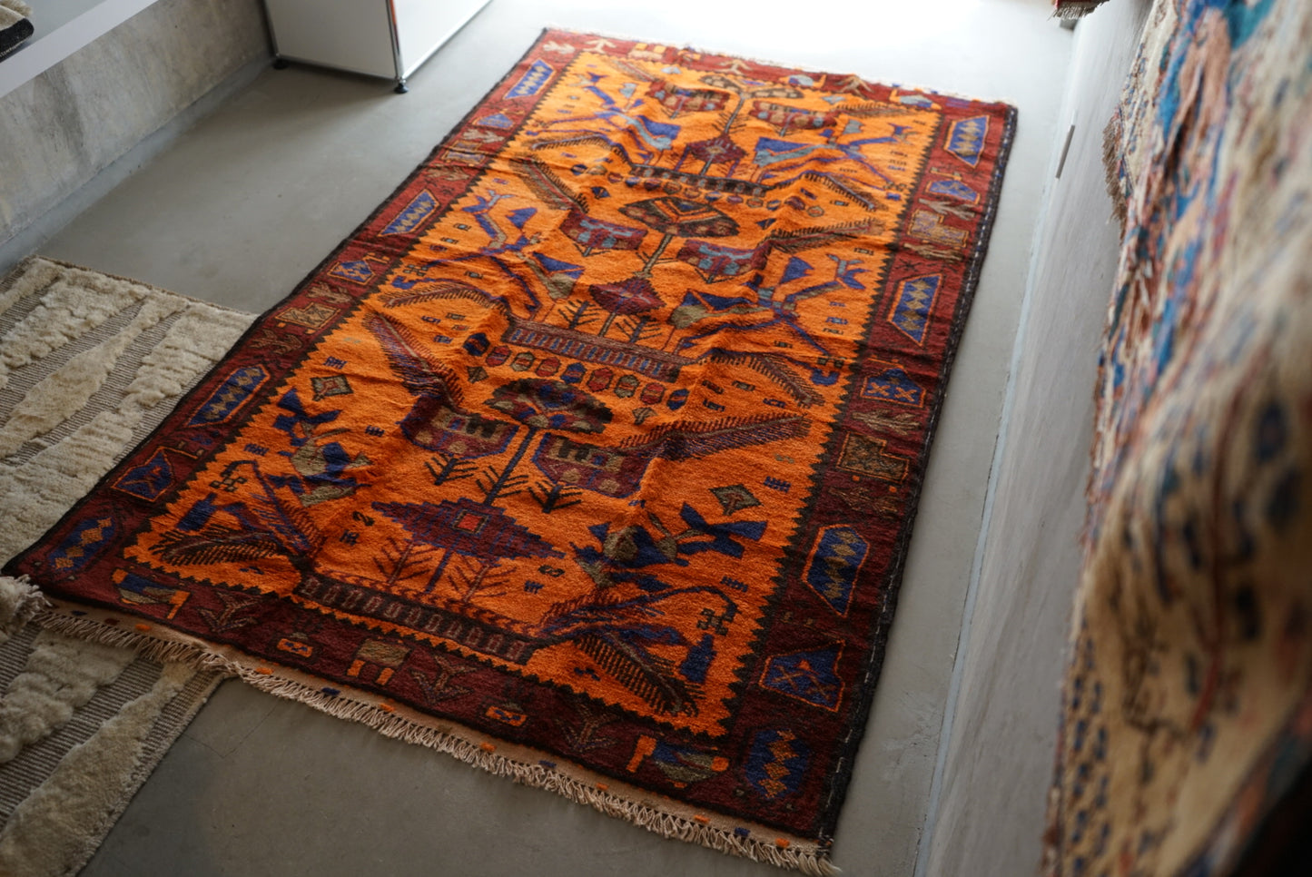 AFGHANISTAN VINTAGE BALUCH 1980-1985年 216 × 129 cm